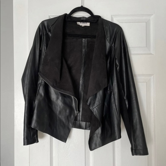 BB Dakota Black Leather Jacket - Small - Picture 1 of 5